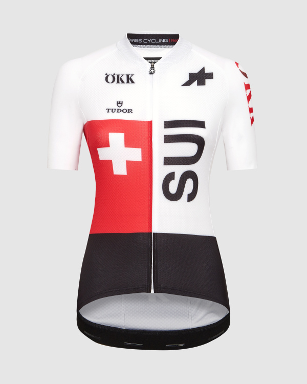 Café du Cycliste Maillot Manches Courtes Femme - Fleurette - blanc