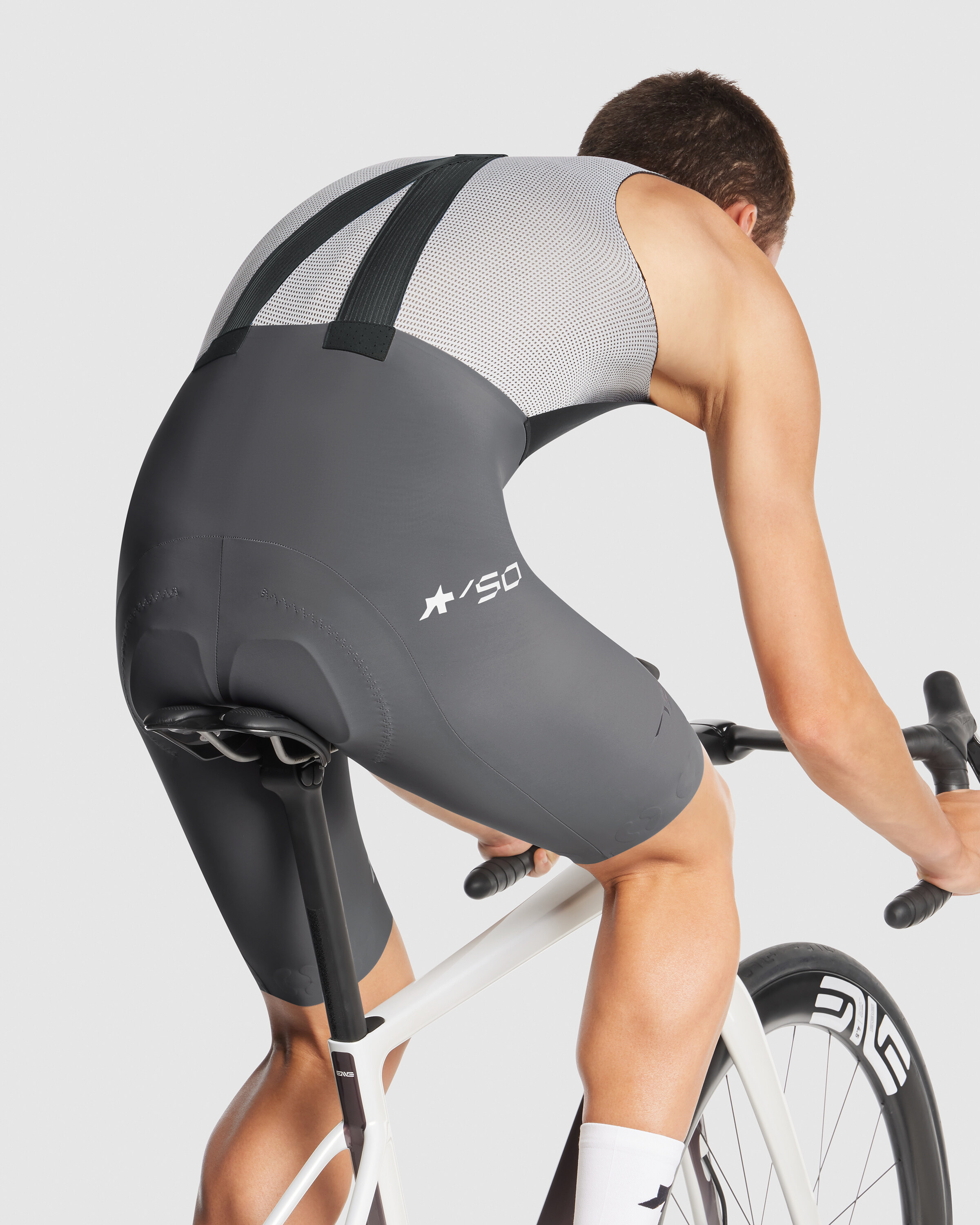 EQUIPE R Bib Shorts S11 A50 Anniversary, Robust Grey » ASSOS Of