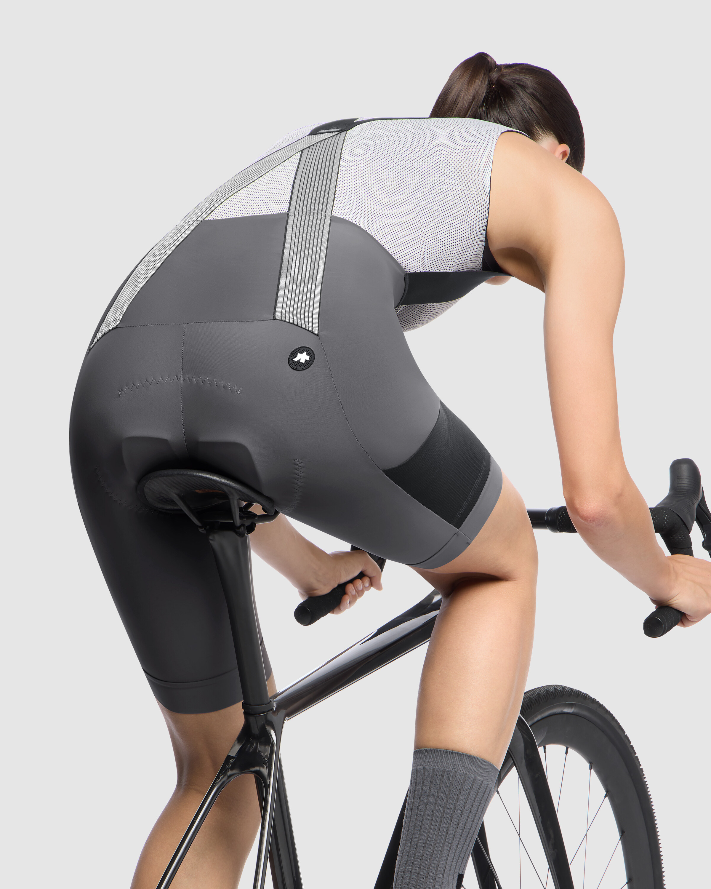 TACTICA Kieskäfer women's gravel Bib Shorts T5, Robust Grey