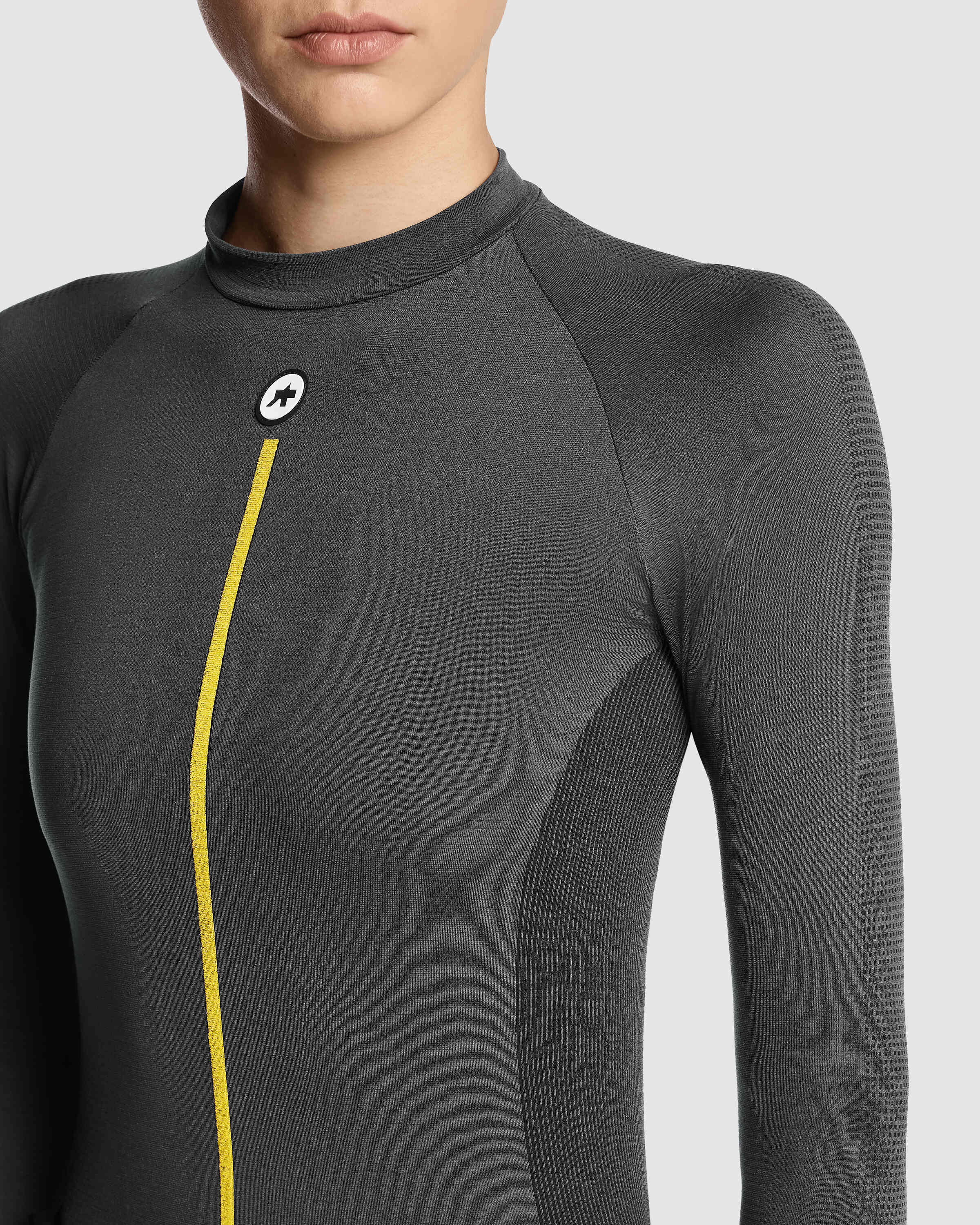 Women's Spring Fall LS Skin Layer P1, Anthracite Grey